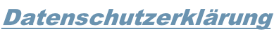 Datenschutzerklärung